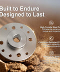 Go Kart And Mini Bike Sprocket Hub With Three Quarter Inch Bore And Three Sixteenth Inch Keyway For Sprockets And Drums on rocky surface