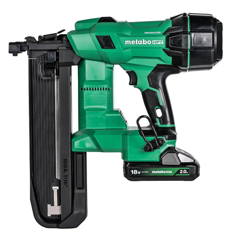 18V Cordless Medium Crown Stapler Kit With Air Spring Drive, Pro Grade Power, Low Recoil, Cranks Out 2.7 Staples Per Second