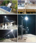 Rock Solid Solar LED Flood Lights With Motion Sensor And Hella Bright 600W Output illuminating pathways at night.