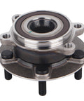 Front Wheel Hub Bearing Assembly Plug And Play Direct Fit Replacement For Mazda 6 2014 2019 And Mazda CX 5 2013 2022 With Easy Install And Durable Steel Construction, showing front view with bolts and bearing detail.