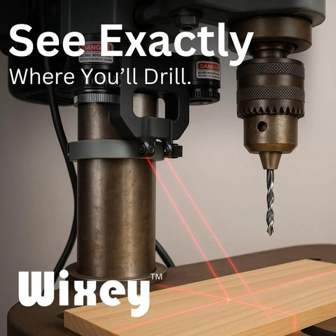 Drill Press Laser Crosshair Guide For Precise Drilling In Your Shop Rugged Pro Grade Easy To Use Portable Alignment Tool in action