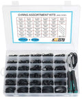 Huge Metric Nitrile Rubber O Ring Kit With 1225 Pieces In 32 Sizes Oil Resistant NBR Seals Includes 4 O Ring Removers
