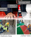 Top Notch Job Site Ready Heavy Duty Rubber Insulating Mat Badass Grip Non Slip Safety Cover on live copper wires for safety.
