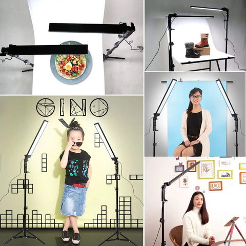 180 LED Photography Studio Lighting Kit With Pro Grade Handheld Wand Light On Stand And Tripod Plus Bag For Photo And Video Filming