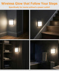 Rechargeable Motion Sensor LED Ceiling Light No Hassle Remote Included Wireless Battery Operated Closet Light 400LM Dimmable 3 Color Temperatures Motion Activated For Stair Hallway Garage Pantry 6000mAh Battery Auto Off 30 Minutes shown installed in various rooms