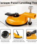 Adjustable Height Setter for Precise Tile Leveling and Seam Alignment Pro Countertop Leveling Tool in yellow with suction base