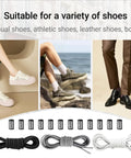 No Tie Elastic Shoe Laces With Adjustable Stretch Lock Ends For Sneakers And Casual Footwear 3 Pack Replacement Easy Slip On Daily Use Multi Color Set For A Secure Fit And Quick On The Go, black gray white