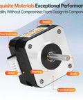 Close-up of 5 Pack Nema 17 Stepper Motors 2 Phase 1.8 Degree Dope High Torque Bipolar 0.26Nm showing labeled parts