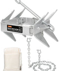 Heavy Duty Box Anchor Kit With 100 Foot Nylon Rope And Anchor Chain For Boats Up To 32 Feet Ideal For Offshore And Sport Boats