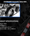 Heavy Duty Serpentine Drive Belt For 2012-2015 Honda Civic 1.8L And 2013-2015 Acura ILX 2.0L K060824 with EPDM material.