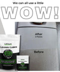 Hydrating Car Cleaner Cubes On The Go For Interior Surfaces Leather Plastic Carpet Vinyl And Tesla Vegan Leather Non Toxic Color Safe No Water Needed Rich Lather Wipe Down Easily before and after leather seat cleaner pouch