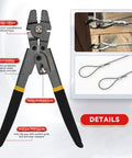 Heavy Duty Pro Grade Wire Rope Crimping Tool And Cutter Kit With aluminum sleeve set and ergonomic handle design