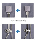 Shower hose, brushed nickel stainless steel, 79 inches, for handheld shower heads with brass insert.