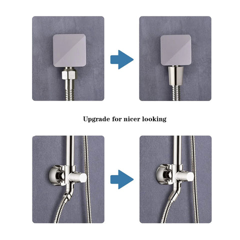 Shower hose, brushed nickel stainless steel, 79 inches, for handheld shower heads with brass insert.