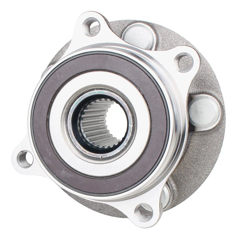 Front view of Front Wheel Hub Bearing Assembly 513287 for 2011-2017 Lexus CT200h, 2010-2016 Toyota Prius, 2012-2015 Prius Plug-In