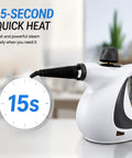 Powerful 1050w Handheld Steam Pro Cleaner For Home With 230 Degree High Pressure And 12 Accessories Fast 15s Heat Up multi-surface steamer design.