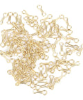 Heavy Duty Steel Alloy Screw Lead Sinker Eyes Number Two, 300 Pcs Top Shelf Fishing Tackle, gold steel loops for rigging