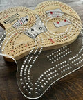 Level Up Your DIY Woodworking Setup With This Heavy Duty Acrylic Cribbage Board Template Jig delivering precision layout on wood.