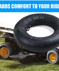 2 Pack 4.10/3.50-6 Tire Inner Tubes With Bent Metal Valve For Wheelbarrows Lawn Mowers Heavy Duty Replacement Rubber