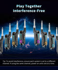 Wireless Guitar System With Charging Case For Electric Guitar And Bass Two Point Four GHz Transmitter And Receiver
