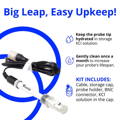 PH Probe Replacement Electrode For Water And Soil Plug And Play Easy Calibration For Hydroponics And Indoor Grow Kit