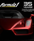 Front view of a red sports car showcasing shine, promoting Formula 1's 35 years of scratch and paint finish restoration expertise.