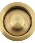 Golden Stainless Steel Garbage Disposal Flange And Sink Stopper For Three And One Half Inch Drain Hole Dope Frosted Gold Finish