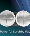 Bissell SpinWave mop pad kit: two round white microfiber replacement pads