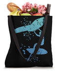 Colorsplash Wing Foil Tote Bag For Wing Surfing Fans With Watercolor Splash Artwork Showing A Man Wingboarding, 16x16 Inch Carryall