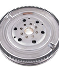 Heavy Duty Dual Mass Clutch Flywheel For 2003 To 2011 Saab 9 3 L4 2.0L Front Wheel Drive Manual Transmission top view showing smooth metallic finish.