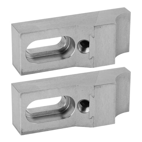 Low Profile Side Clamp Vise Set for Milling Jobs, 2 Piece CNC Vise Kit with 60kN Clamping Force, compact 20mm height, metal view