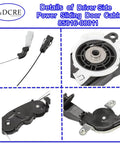 Driver Side Power Sliding Door Cable Sub Assembly With Motor Bracket For Toyota Sienna 2011-2020 Replacement Direct Fit OE 85016-08011 And 85015-08010 Durable High-Quality Materials