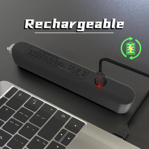 Handy Non Contact Voltage Tester With 3 Phase Rotation Indicator And Signal Percentage Display Rechargeable AC Electrical Detector Pen charging from laptop