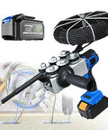 Heavy Duty Lithium Battery Wire Puller And Automatic Cable Threader With Variable Speed and Flexible Guided Head Smooth Operator Rig for Electricians.