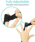 Adjusting strap of Full Trigger Finger Splint for Hand and Wrist Support, All Day Comfort, Adjustable Locking Straightener Immobilizer