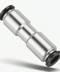 Pneumatic Push-To-Connect Check Valve 5/16 In OD X 5/16 In OD One-Way Valve Pack Of 2, Nickel Plated Brass Body With NBR Seals