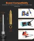Image showing Heat-Set Insert Tips For Threaded Inserts M2 To M6 No-Fuss Soldering Iron Tips compatibility with T18, 900M, ST series irons.