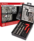M12x1.25 Thread Repair Kit For Damaged Threads HSS Drill Helicoil Repair Kit Metric Insert Set with tools in case