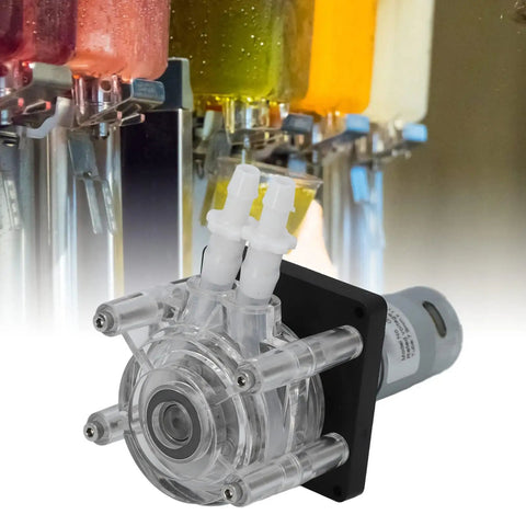 Chiciris 3000Ml Peristaltic Pump Dc24V High Flow Liquid Transfer Metering Unit. Robust All Metal Build For Syrup, Beverage Filling & Lab Use. Reliable Performance With Max Output Surge Up To 3500Ml Min For Industrial And Small Device Applications. Heavy