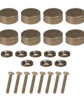Kick Up Your Space With Slick Vintage Bronzed Copper Decorative Cap Nails 12mm set with screws and flat washers for decor.