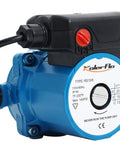 115V Water Recirculating Pump For Home Water Heater System Three Speed Control, blue aluminum housing, three-quarter inch inlet/outlet.
