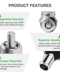2 Pack Tool Box Lock With Keys 5/8 Inch Cabinet Lock Cam Lock Keyed Alike Set features enhanced security and durable design.