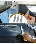 Pro Grade Car Window Tint And Vinyl Wrap Tool Kit with 8 Pcs Micro Squeegees in use for smooth flawless wraps DIY friendly.
