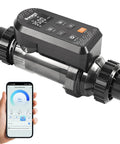 Salt Chlorine Generator for 25000 Gallon Pools With WiFi App Control Saltwater Chlorinator System Titanium Cell, Above Ground Ready