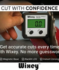Digital Angle Gauge And Finder For Table Saw And Miter Saw With Magnetic Backlight Ultra Precise 0.1 Degree Resolution