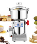 Electric Grain Mill 2600W High Speed Grinder for Home Use 36000 RPM Dry Grinding 1000g Capacity Stainless Steel Pulverizer