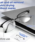 LucidHJC lens cleaning wipes, individually wrapped, 200-count; for eyeglasses, camera lenses, phones and screens.