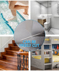 Non Slip Stair Treads 4x24 Inches, 15 Pack Transparent Anti Slip Strips, Waterproof PEVA in pool, bathroom, stairs, bunk bed