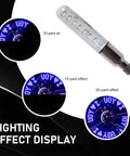 Two Pack LED Bike Wheel Lights Waterproof Spoke Lights With Neon Flashing Patterns Valve Stem Lamps For Blue Bike Tires Easy Knob Mount Fits French And American Valves with lighting effect