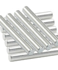 Stack of Ten Pack 4mm Stainless Steel Dowel Pins Shelf Pegs For Furniture Assembly Cabinetry Bookshelves And Industrial Equipment
